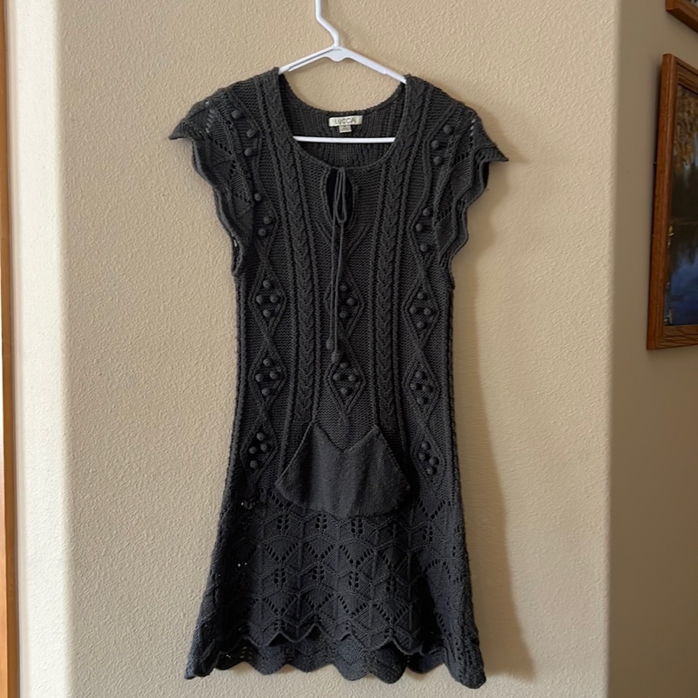Size Medium Grey Knit Dress (used)